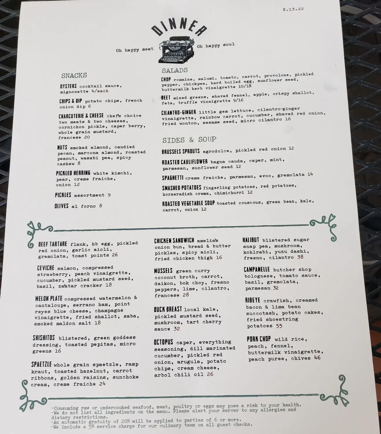 Menu 2