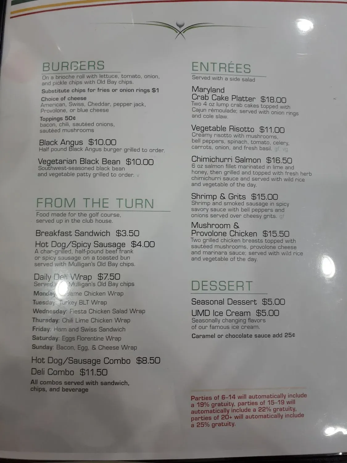 Menu 5