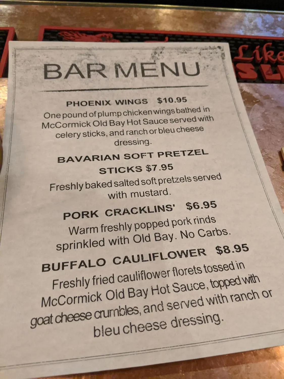 Menu 5