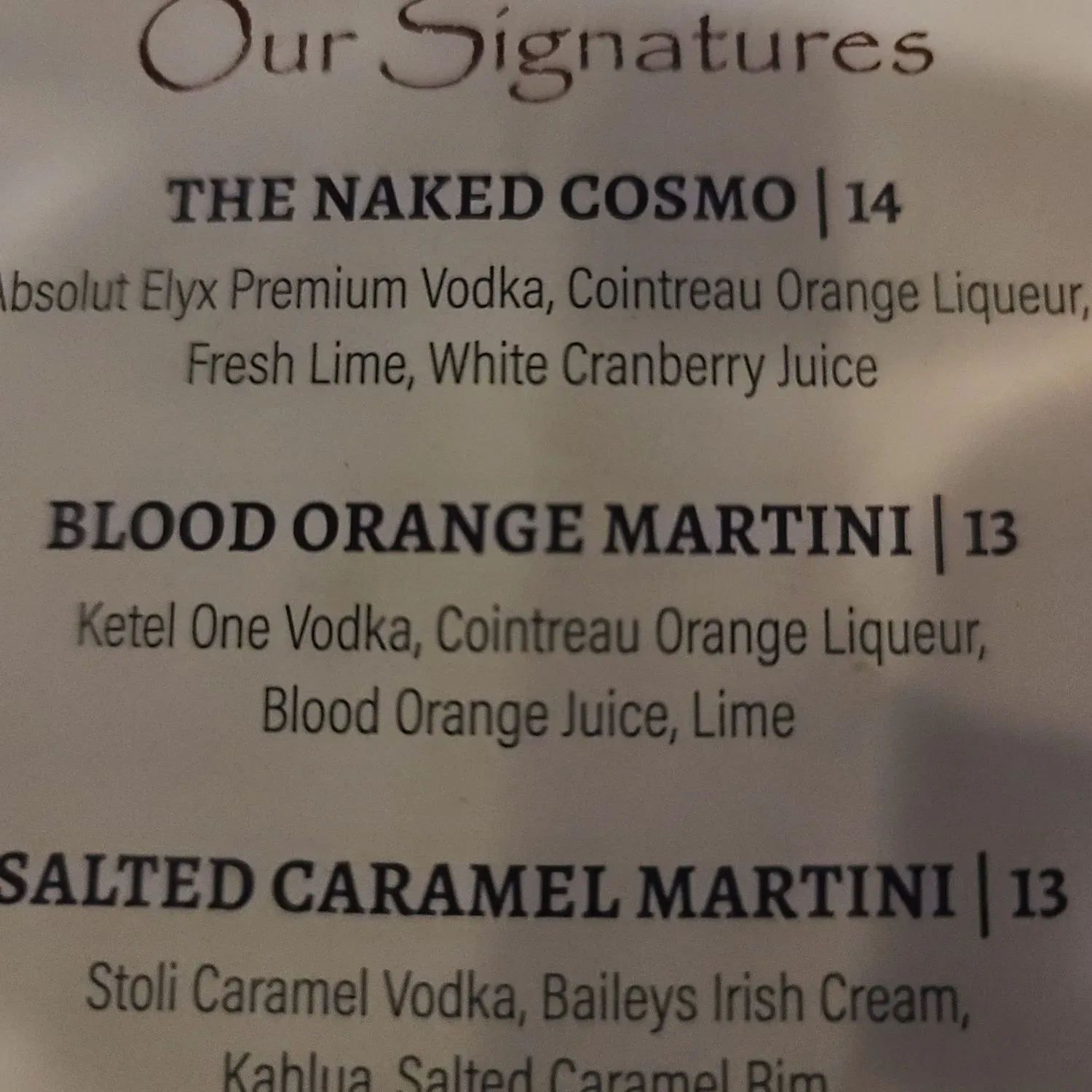 Menu 5