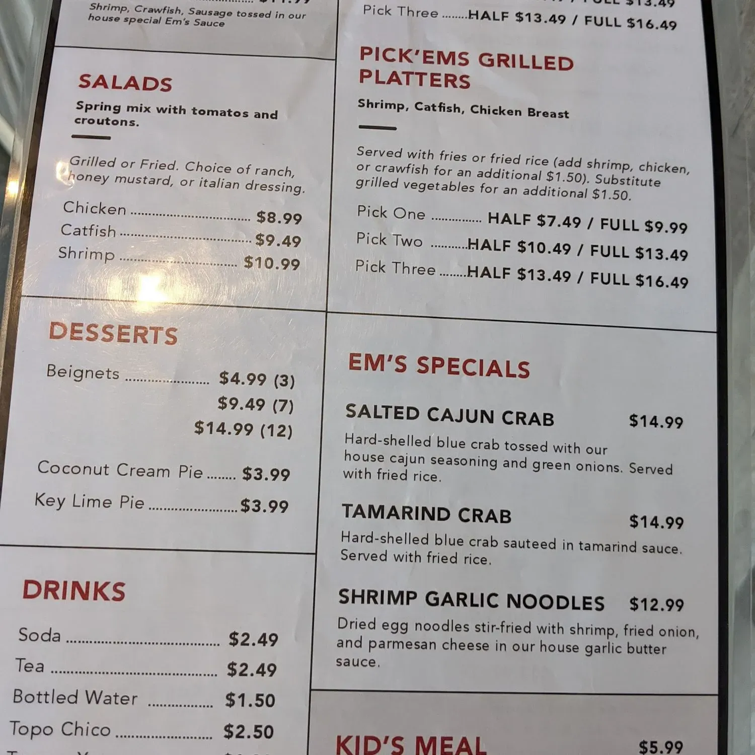 Menu 1