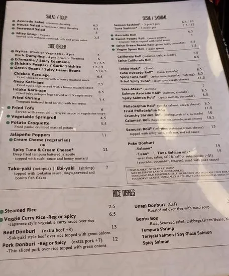 Menu 4