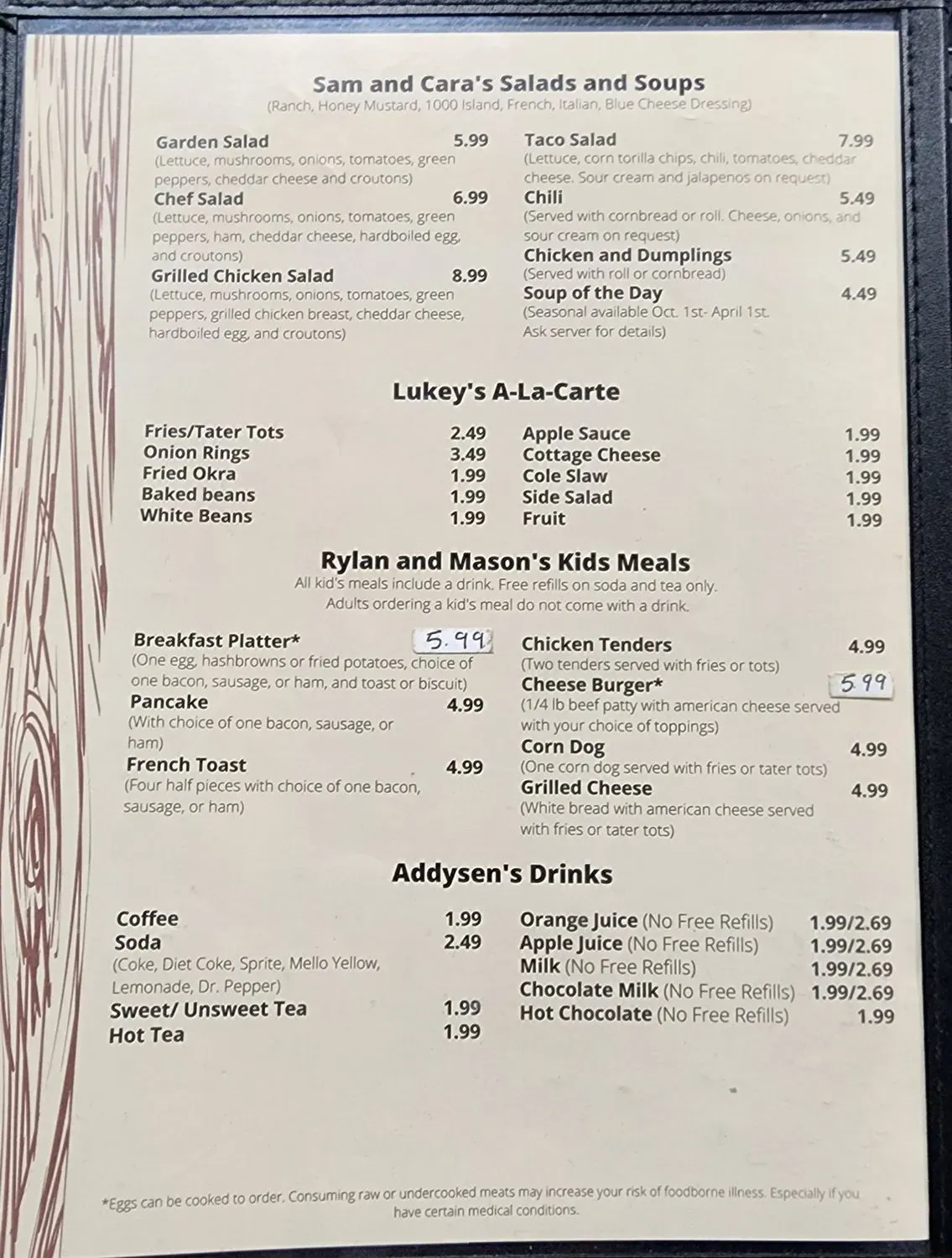 Menu 1