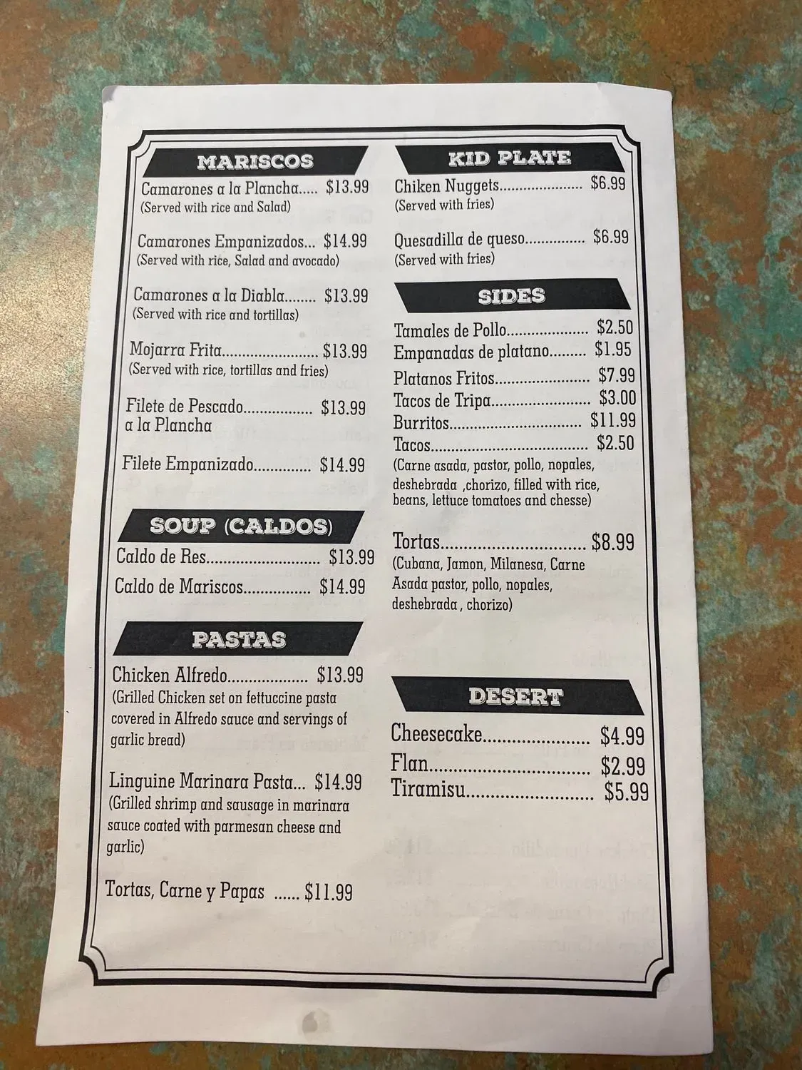 Menu 2