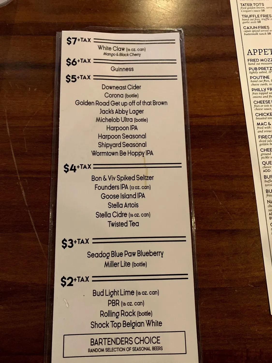 Menu 4