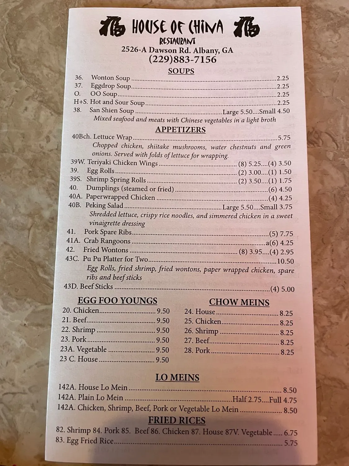 Menu 1