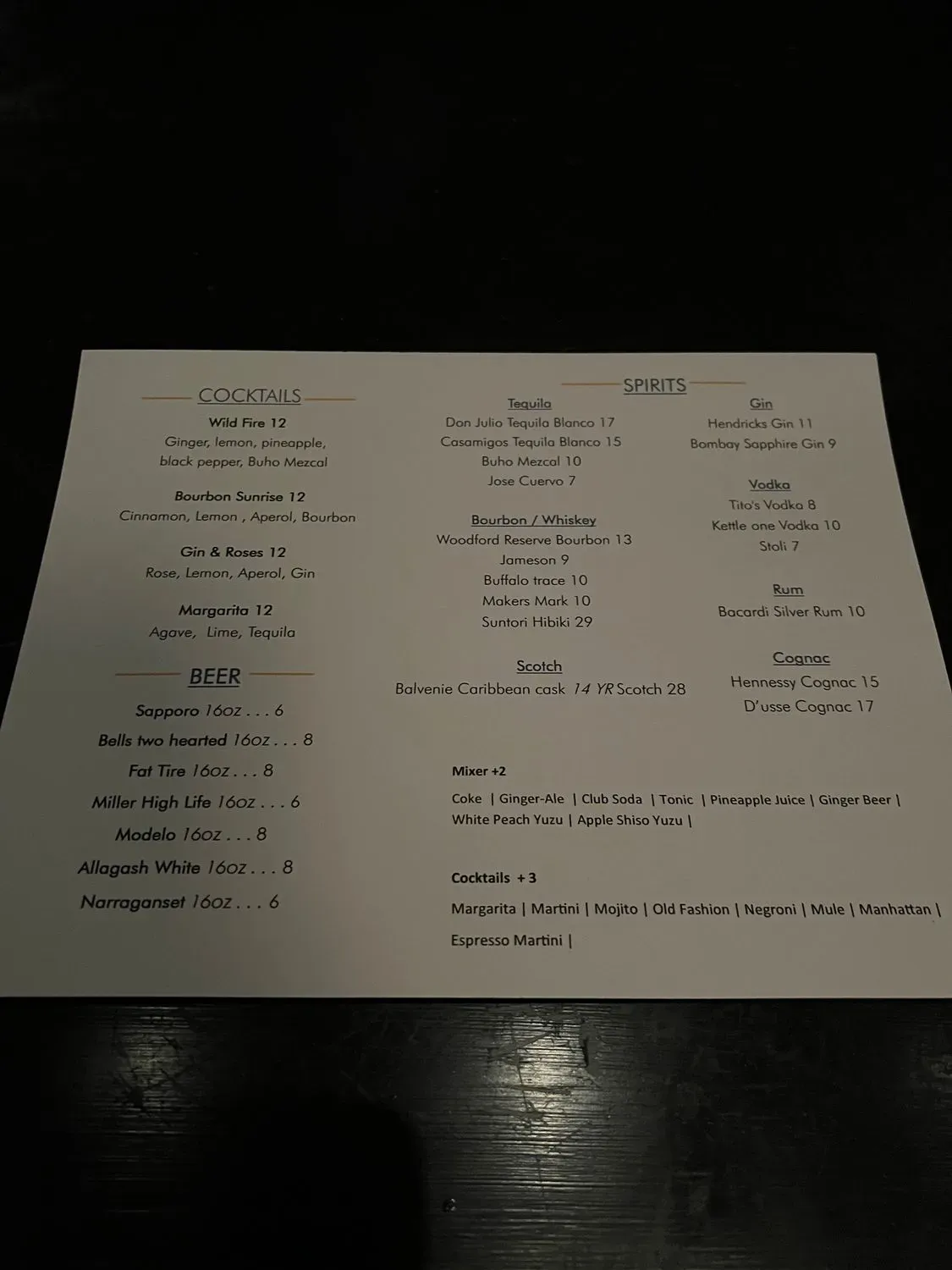 Menu 1