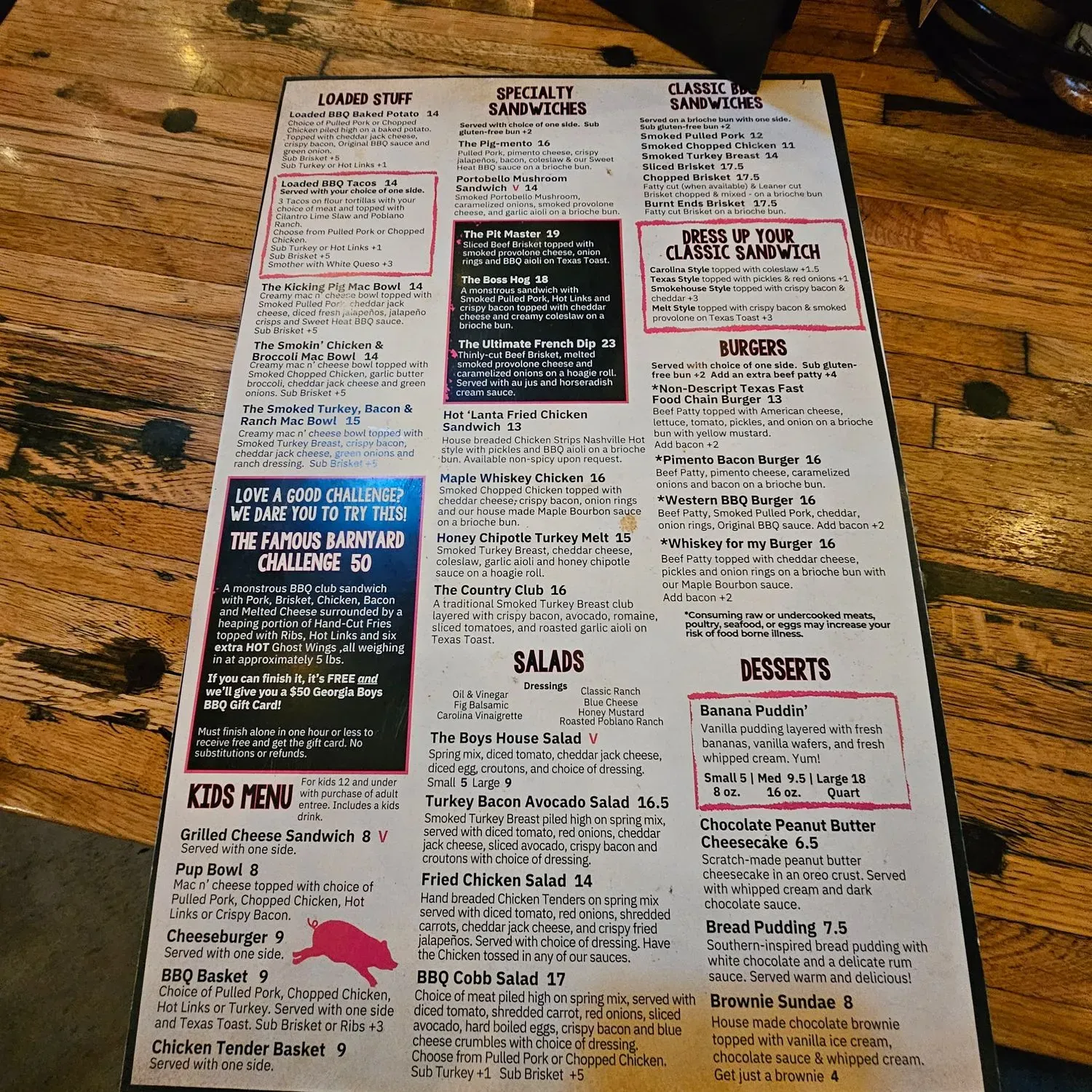 Menu 4