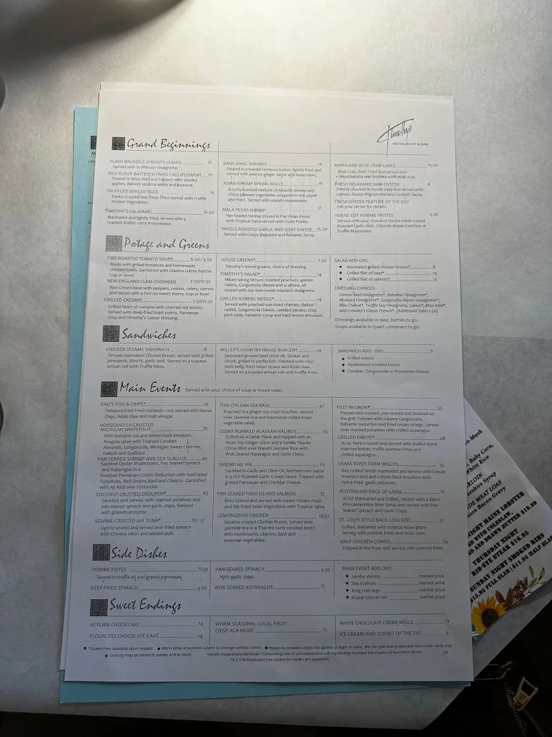 Menu 5