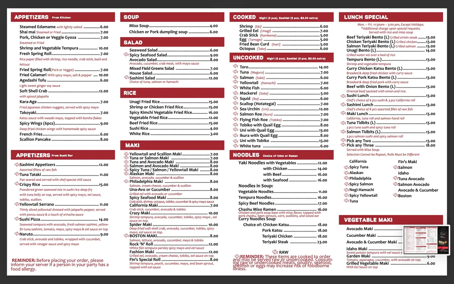 Menu 1