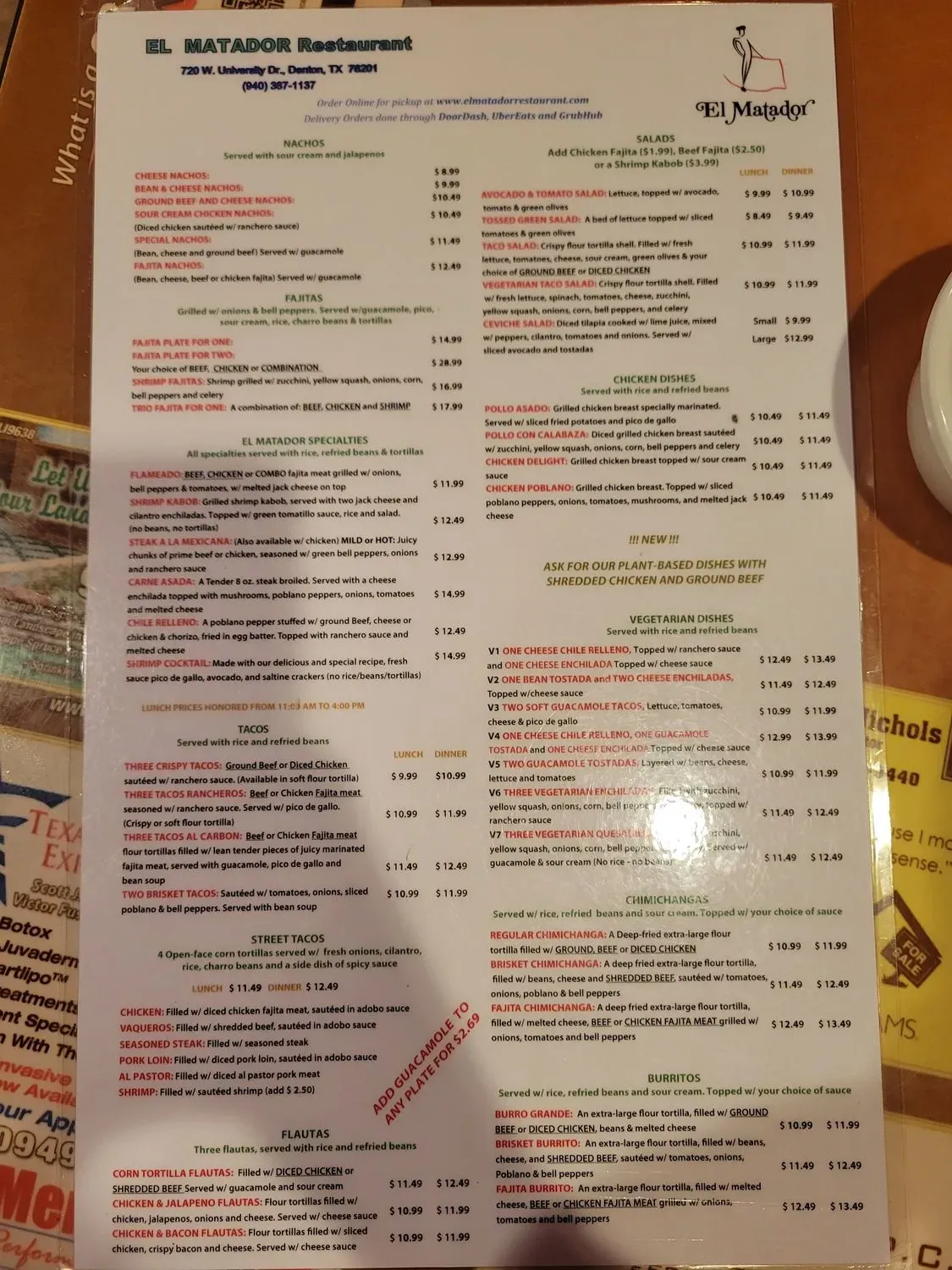 Menu 5