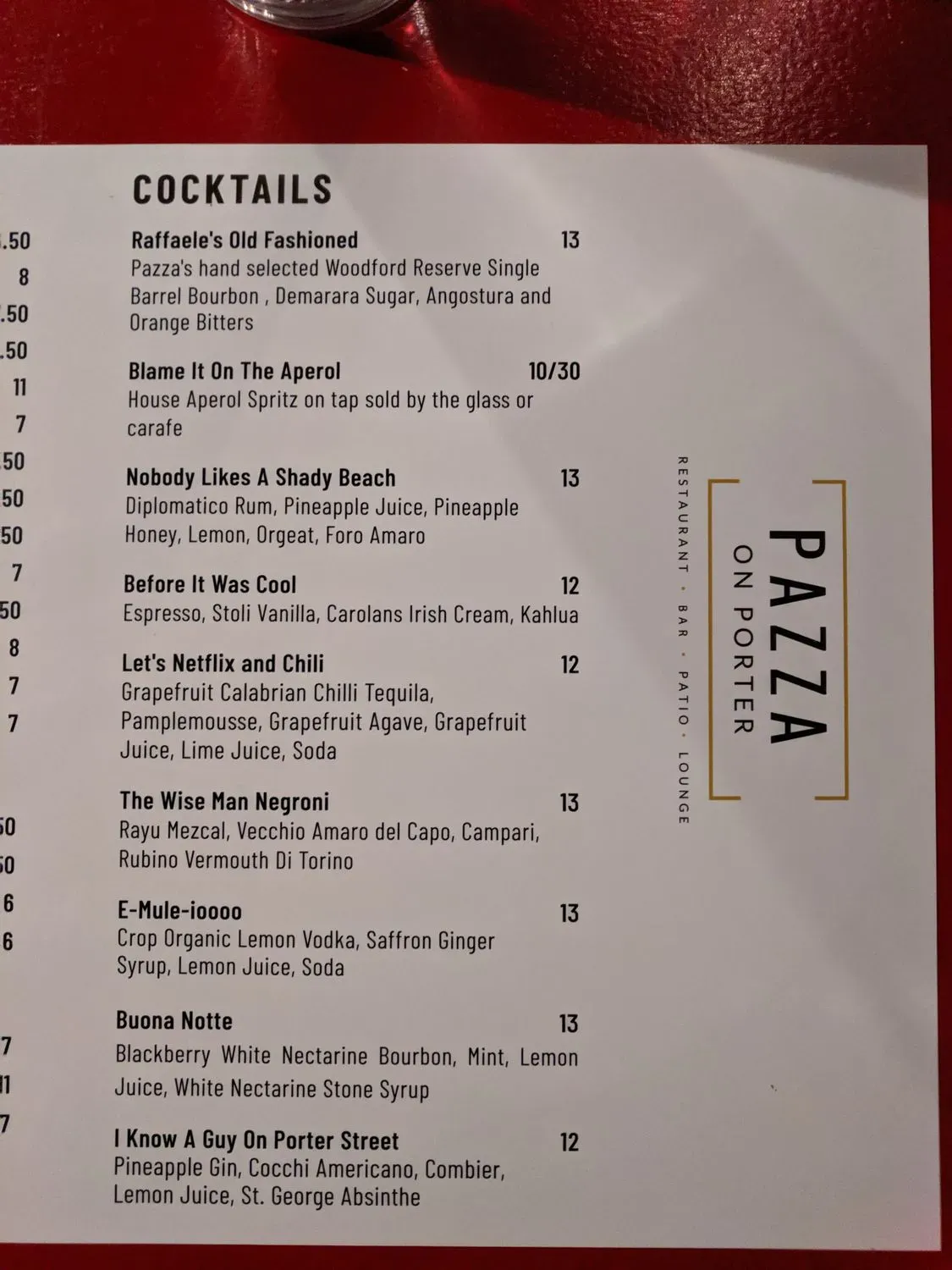 Menu 5