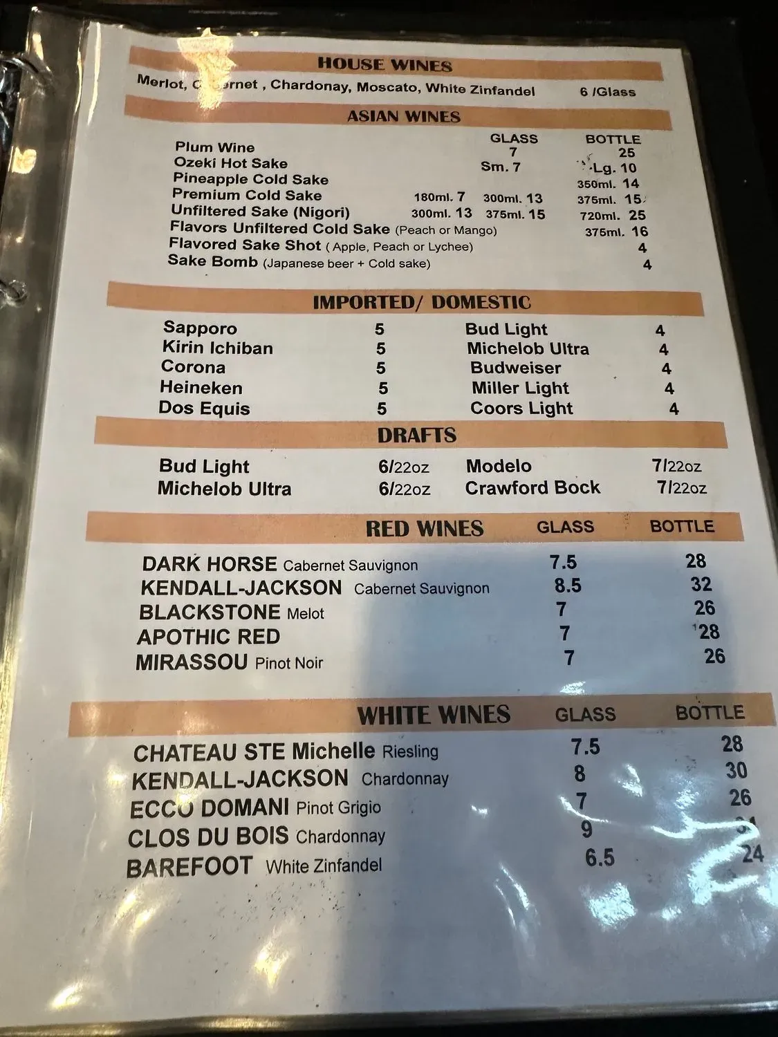 Menu 5