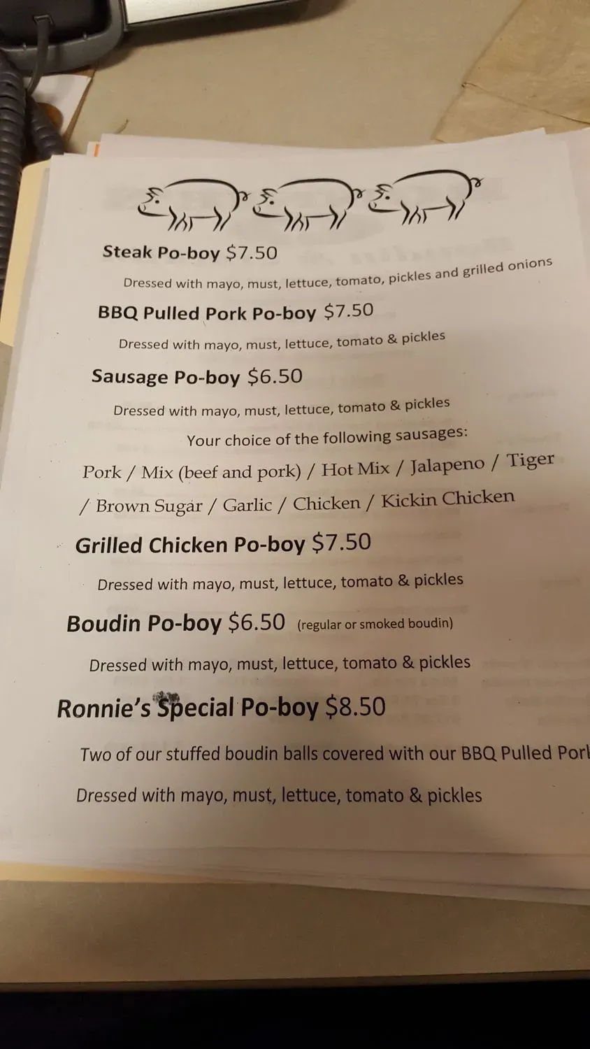 Menu 5