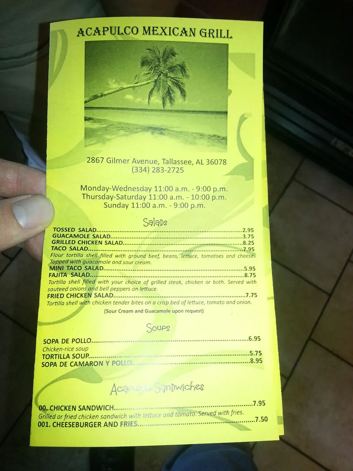 Menu 1
