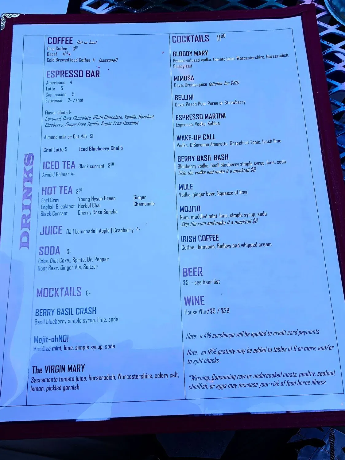 Menu 4