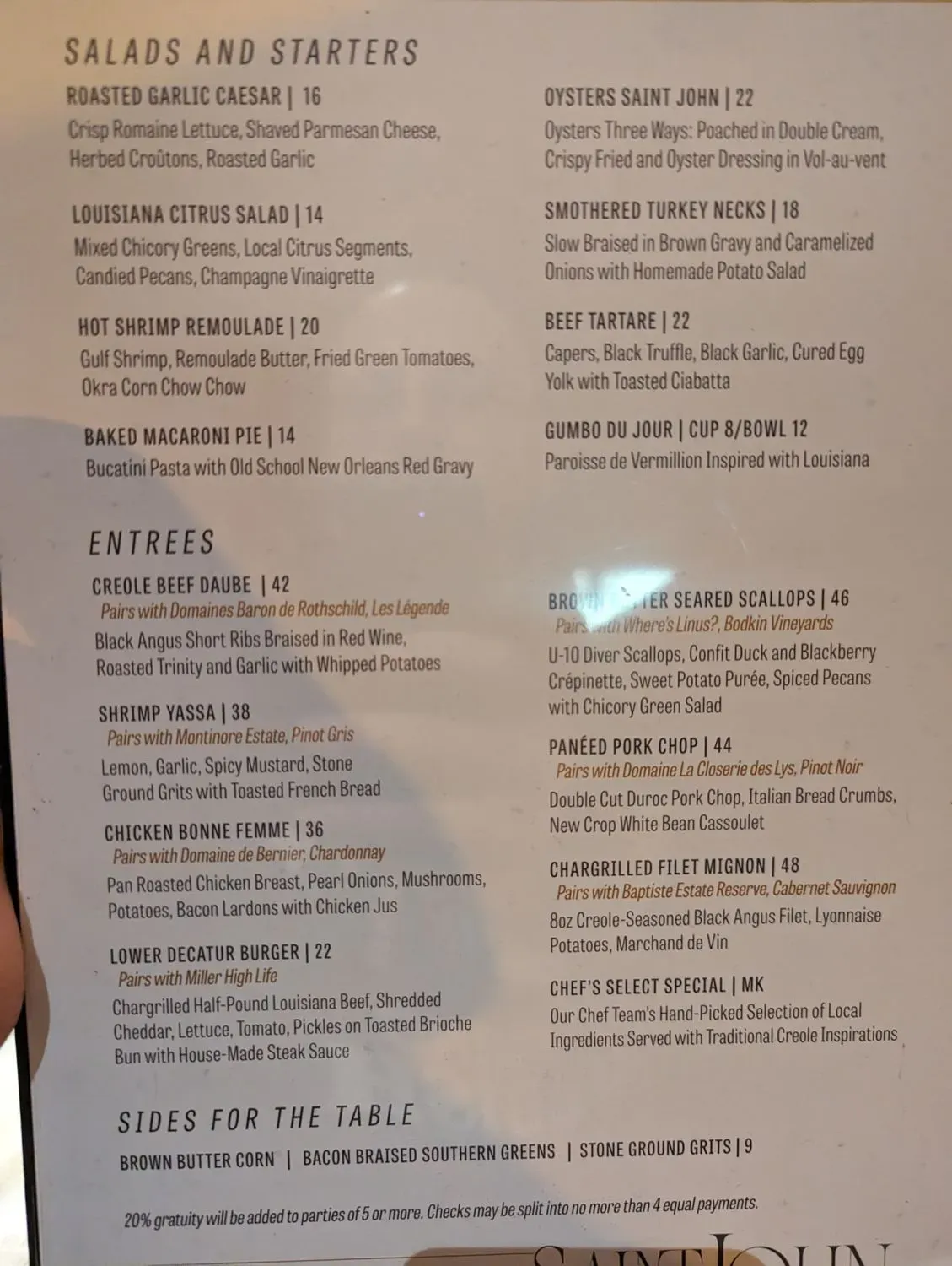 Menu 4