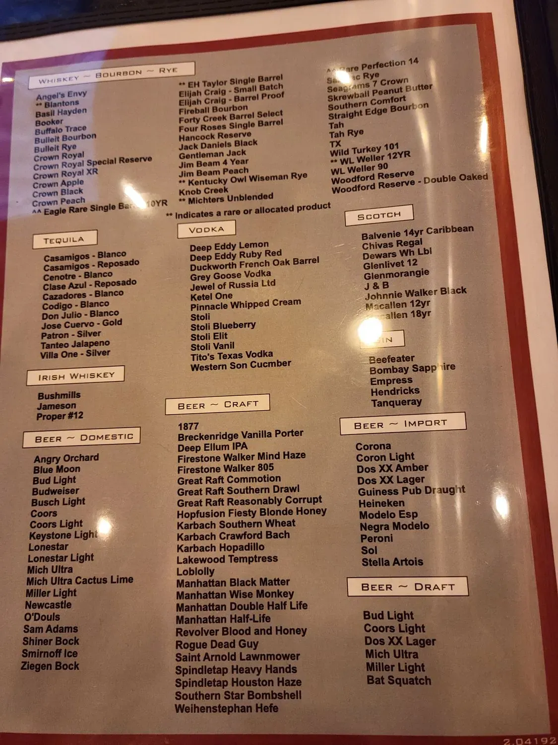 Menu 4