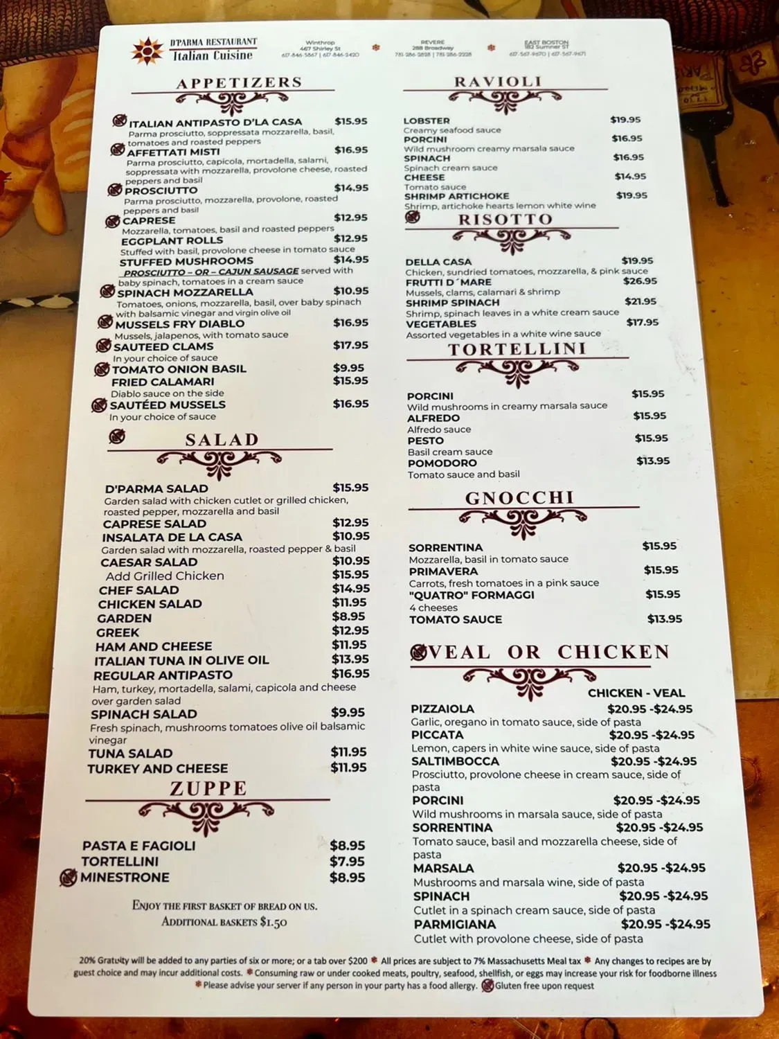 Menu 1