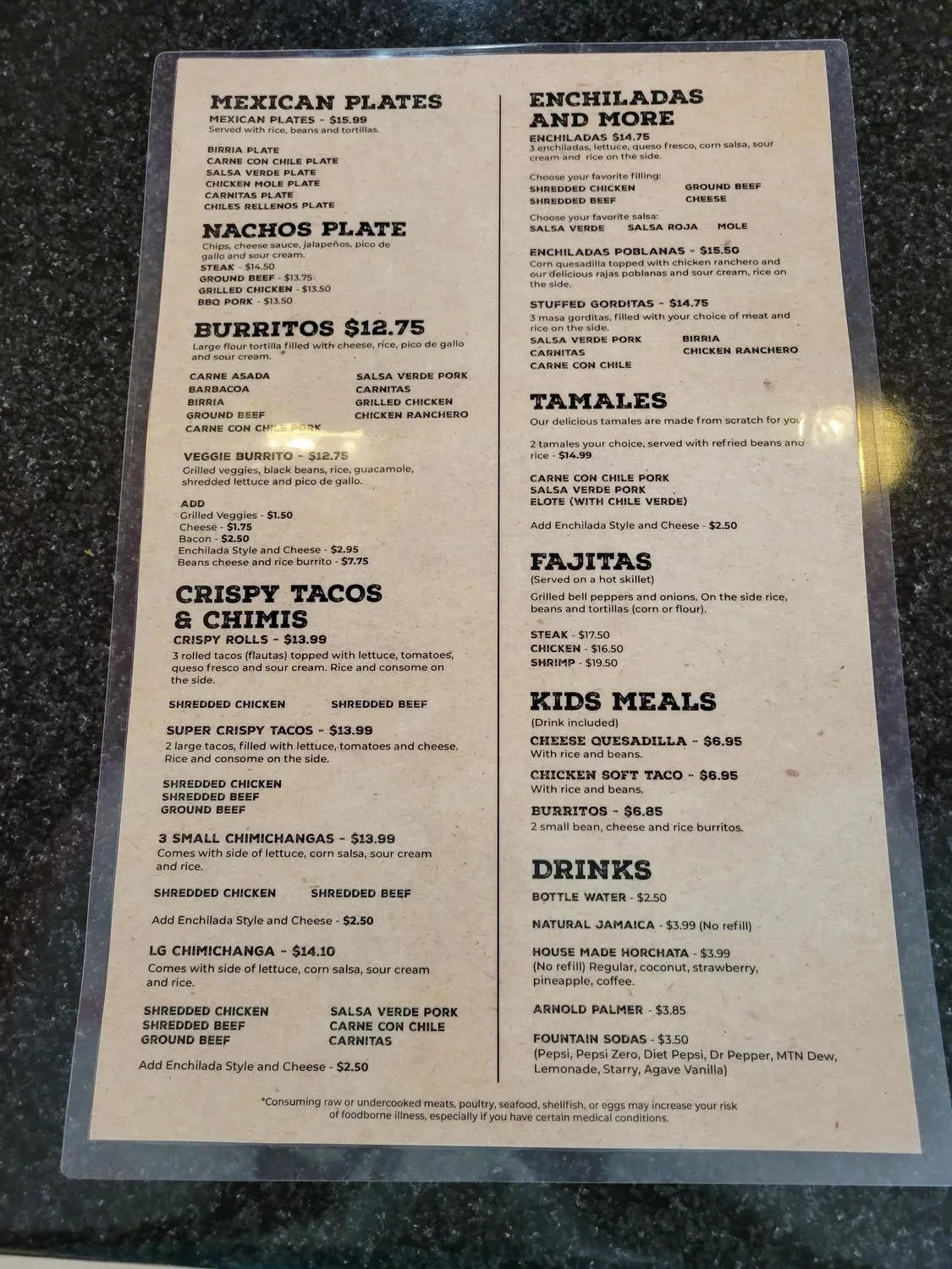 Menu 5