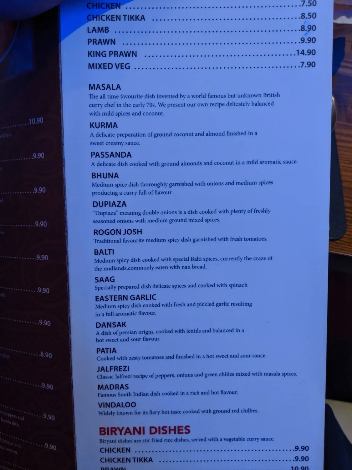 Menu 5