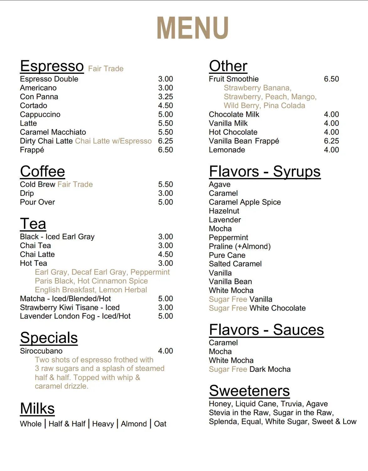 Menu 3