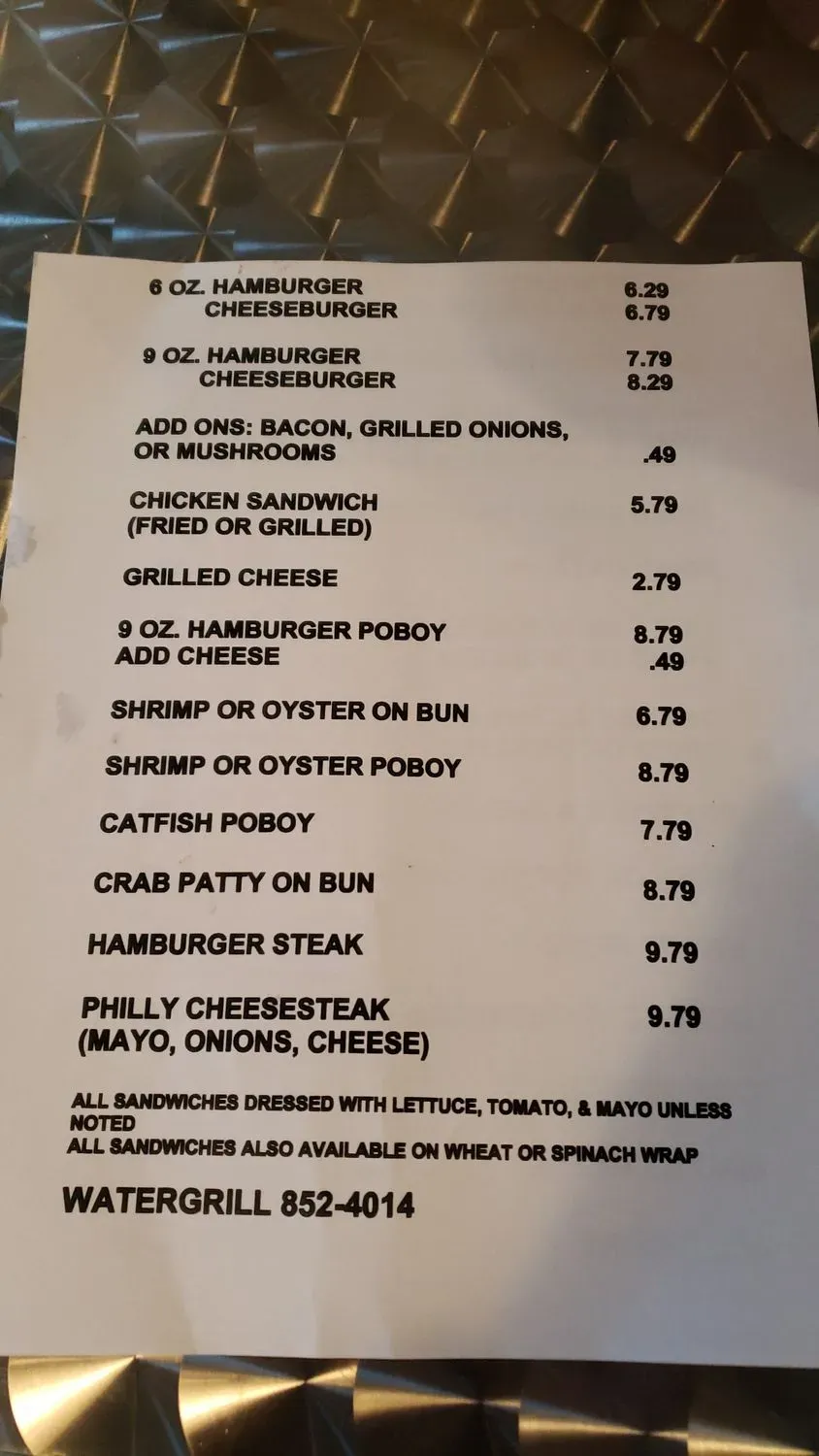 Menu 2