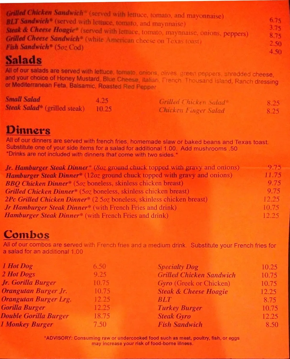 Menu 5