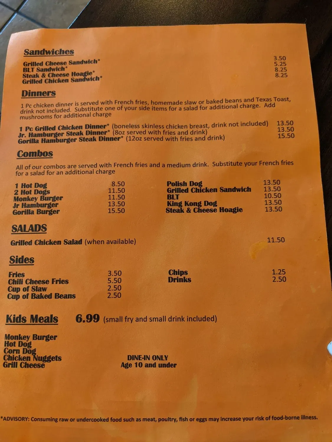 Menu 3