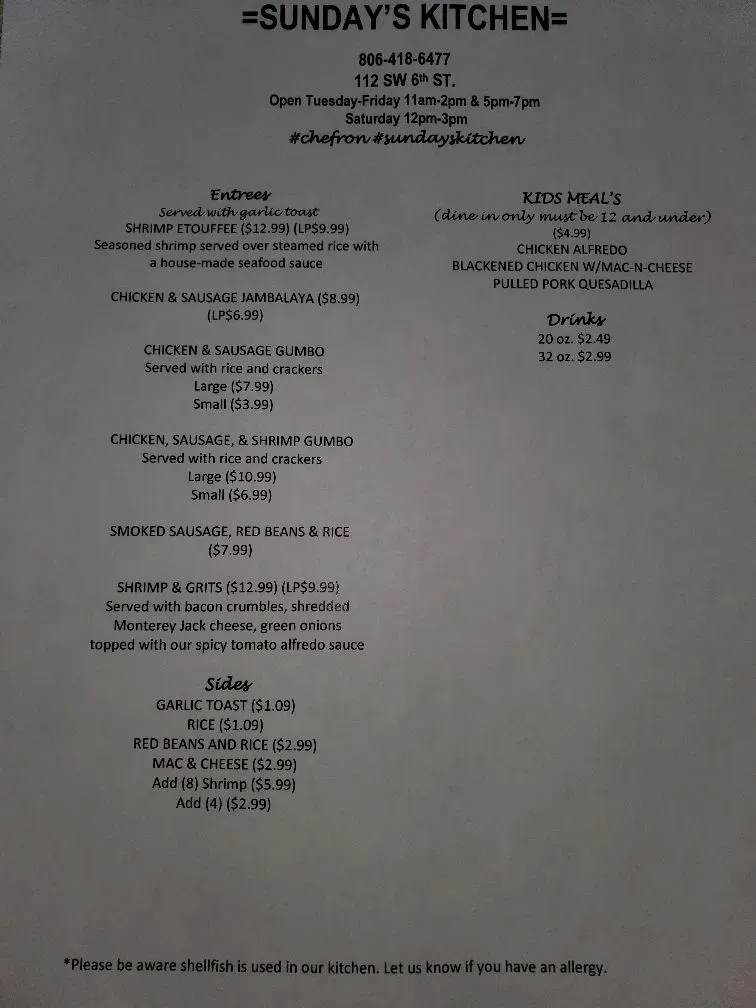 Menu 2