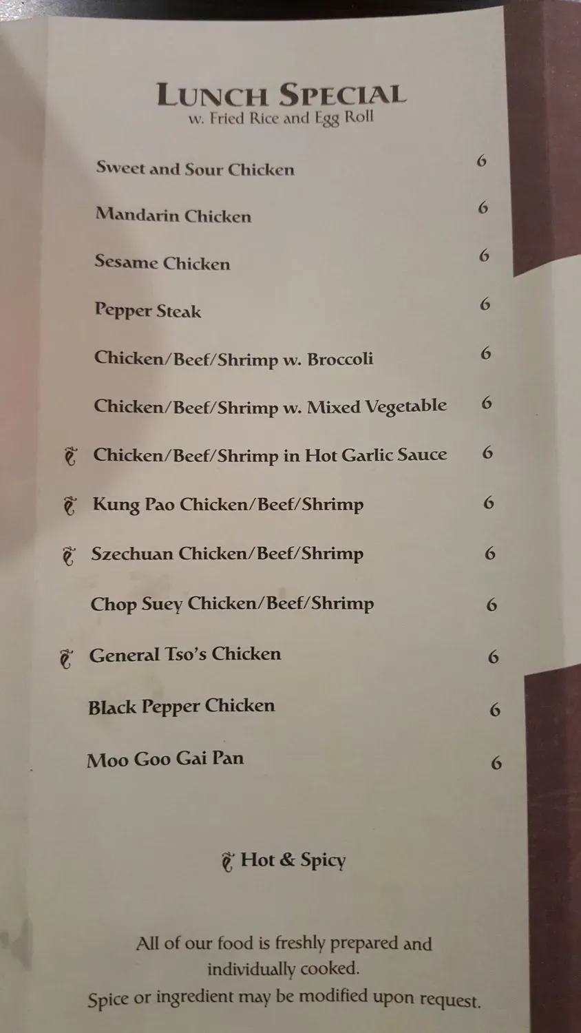 Menu 6