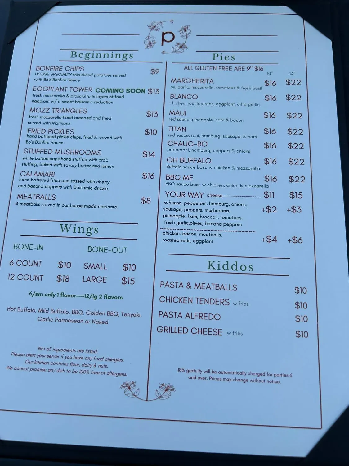 Menu 4