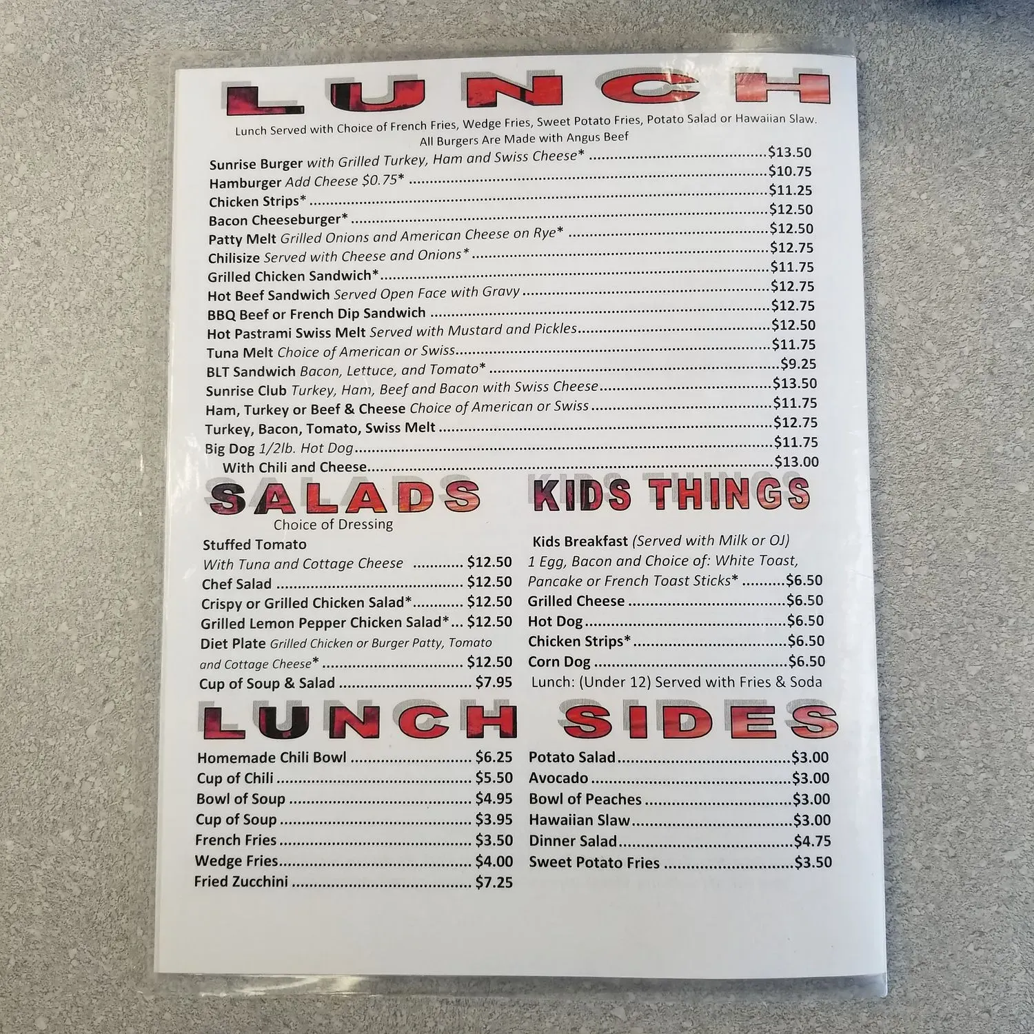 Menu 1