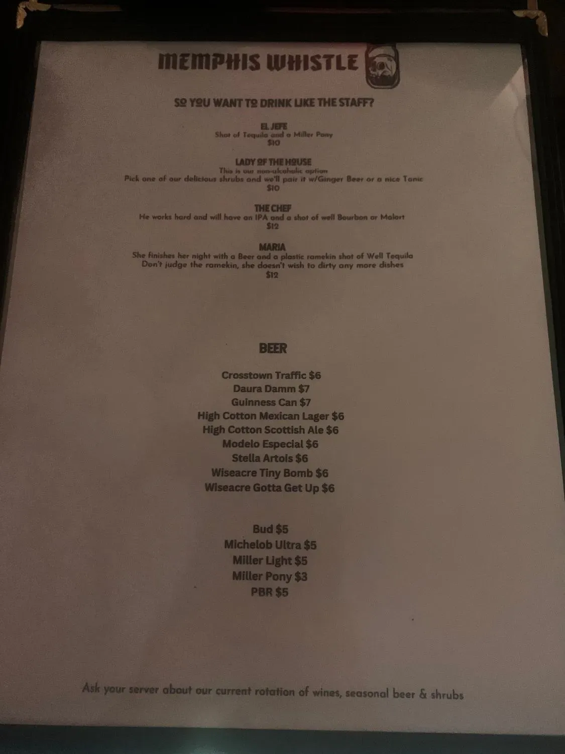 Menu 6