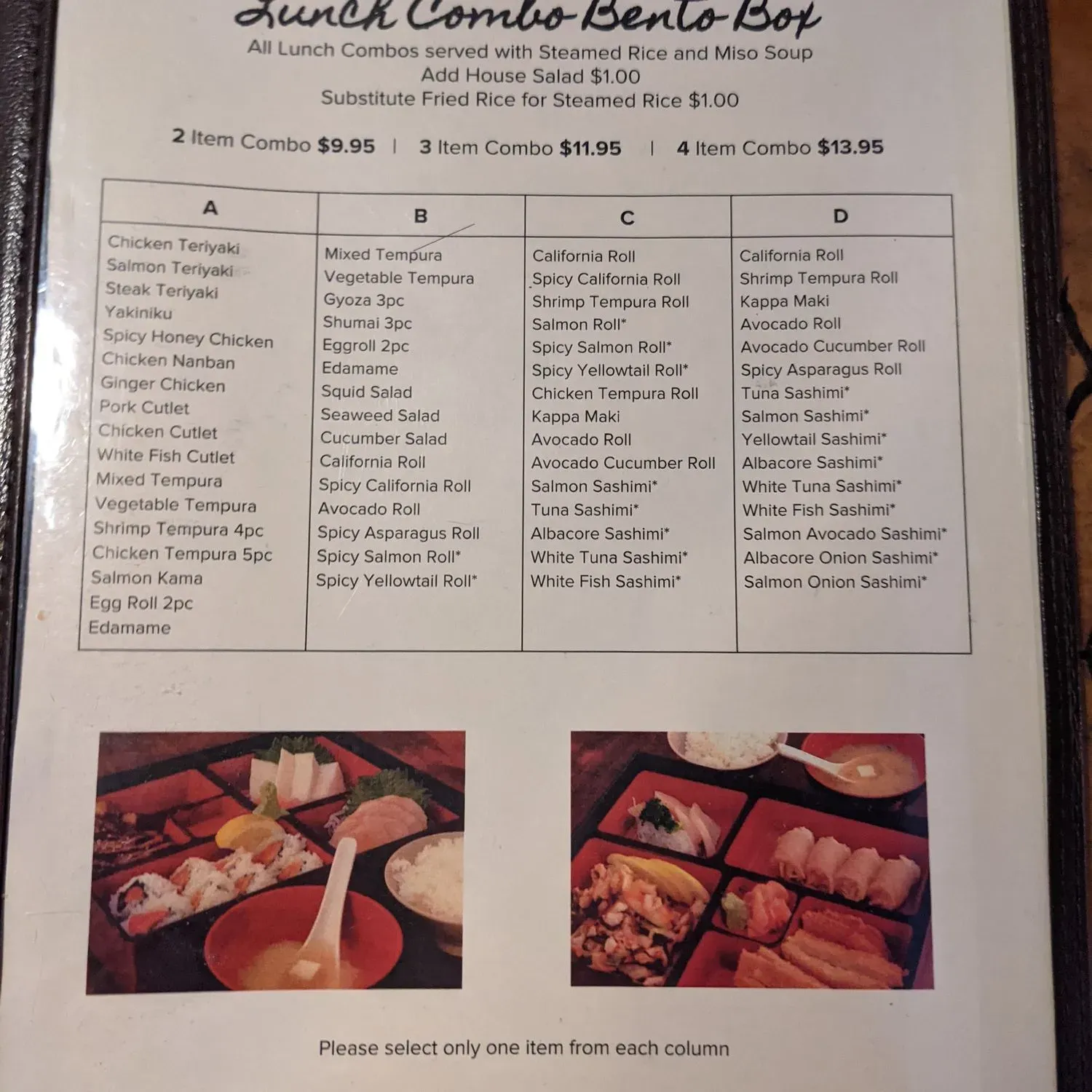 Menu 1