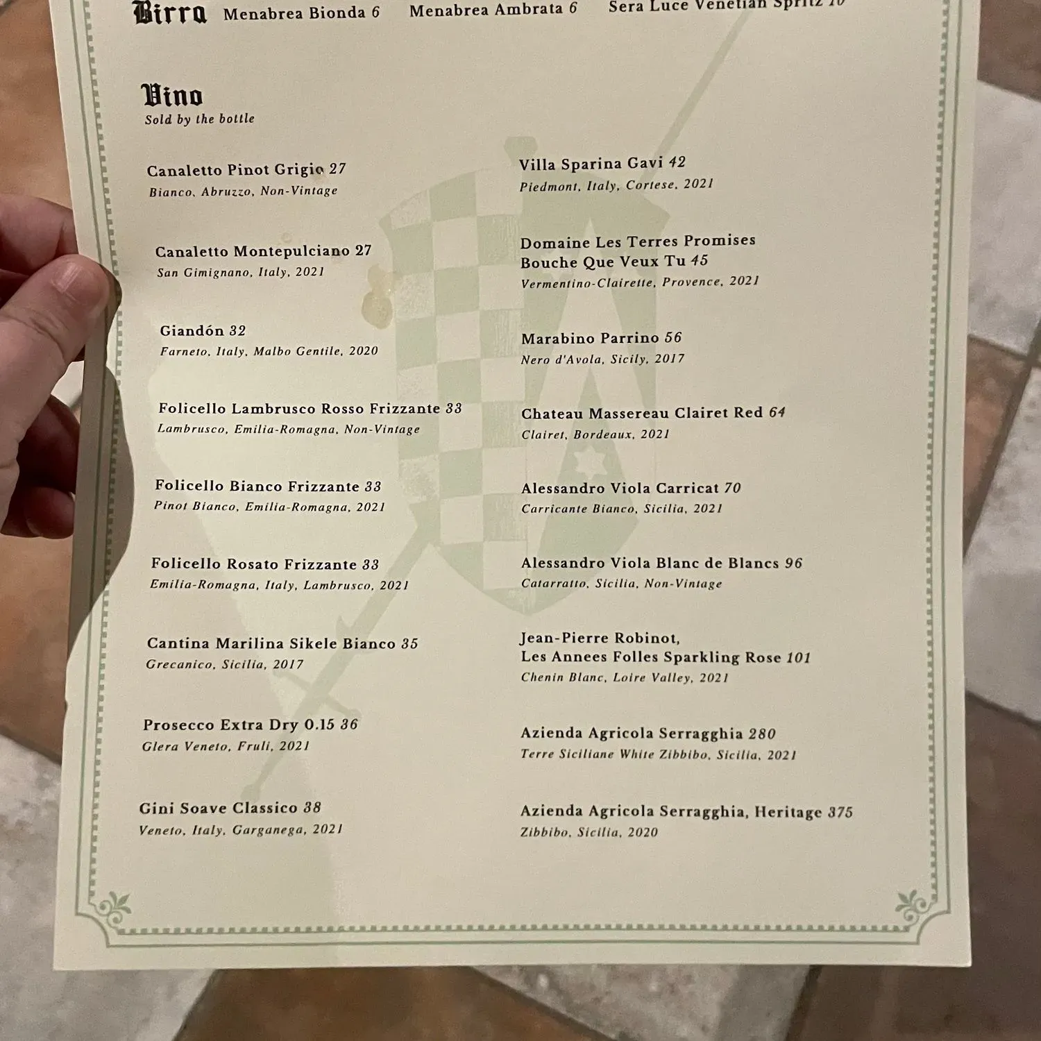 Menu 2