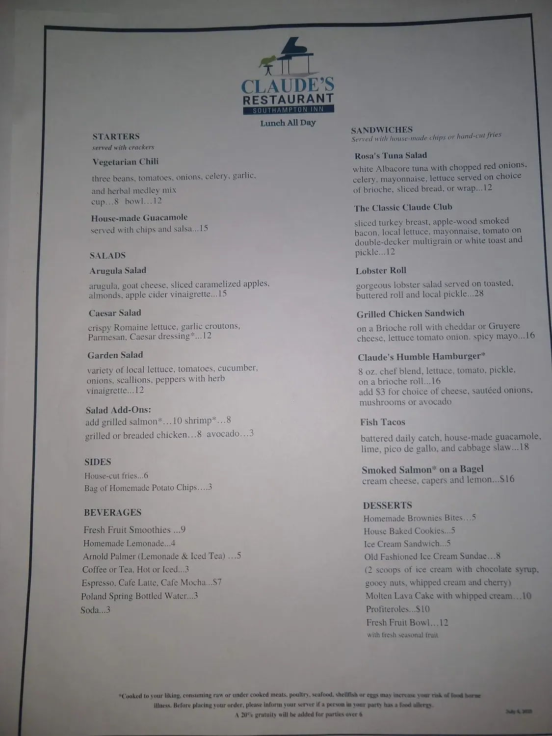 Menu 1