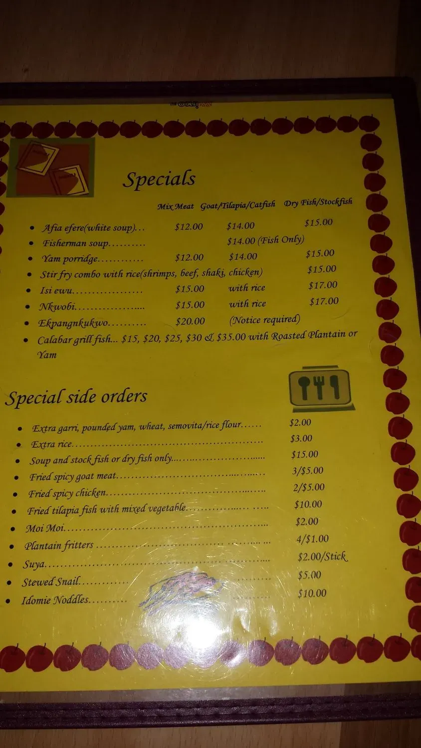 Menu 1