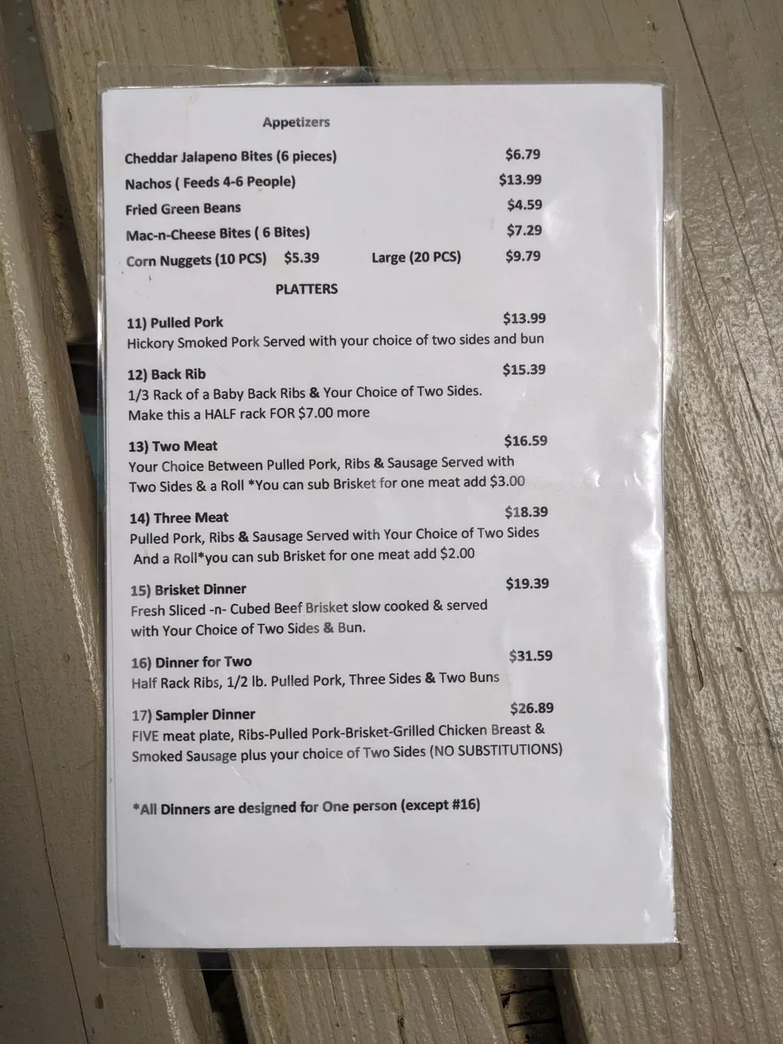 Menu 6