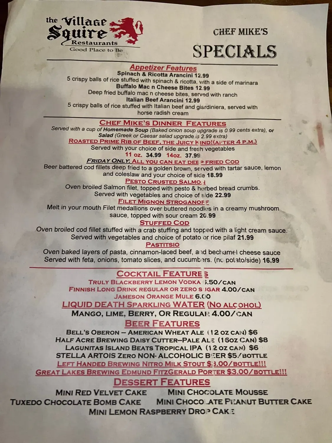 Menu 1