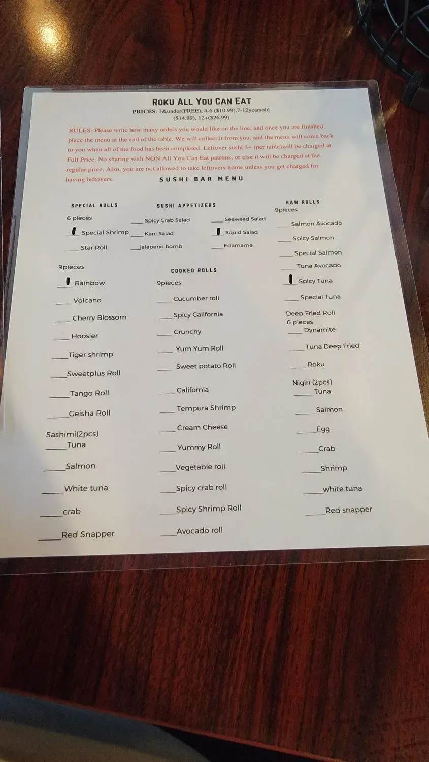 Menu 4