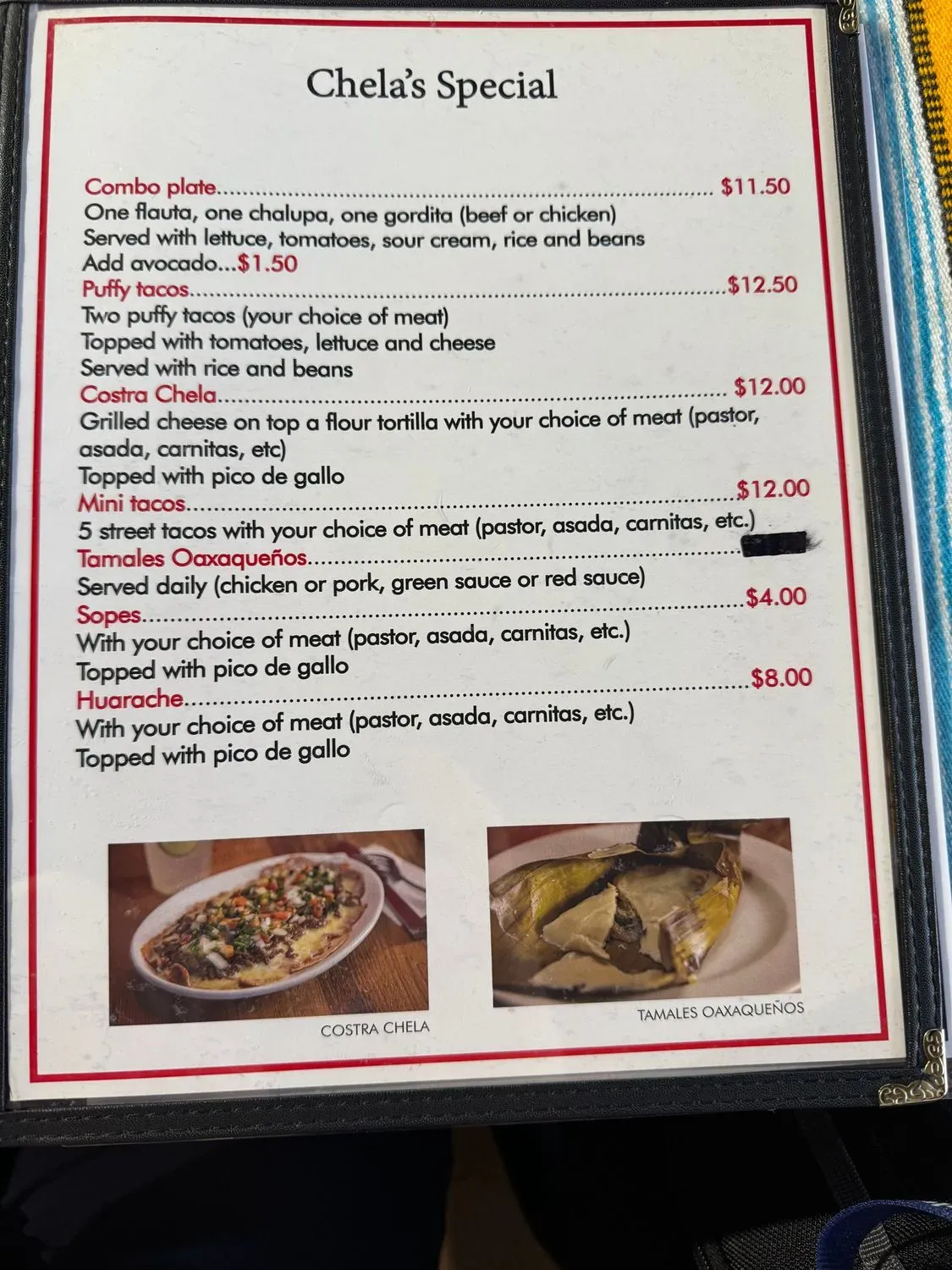 Menu 5