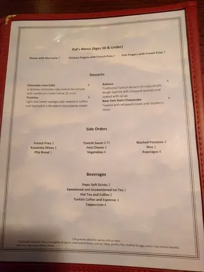 Menu 5