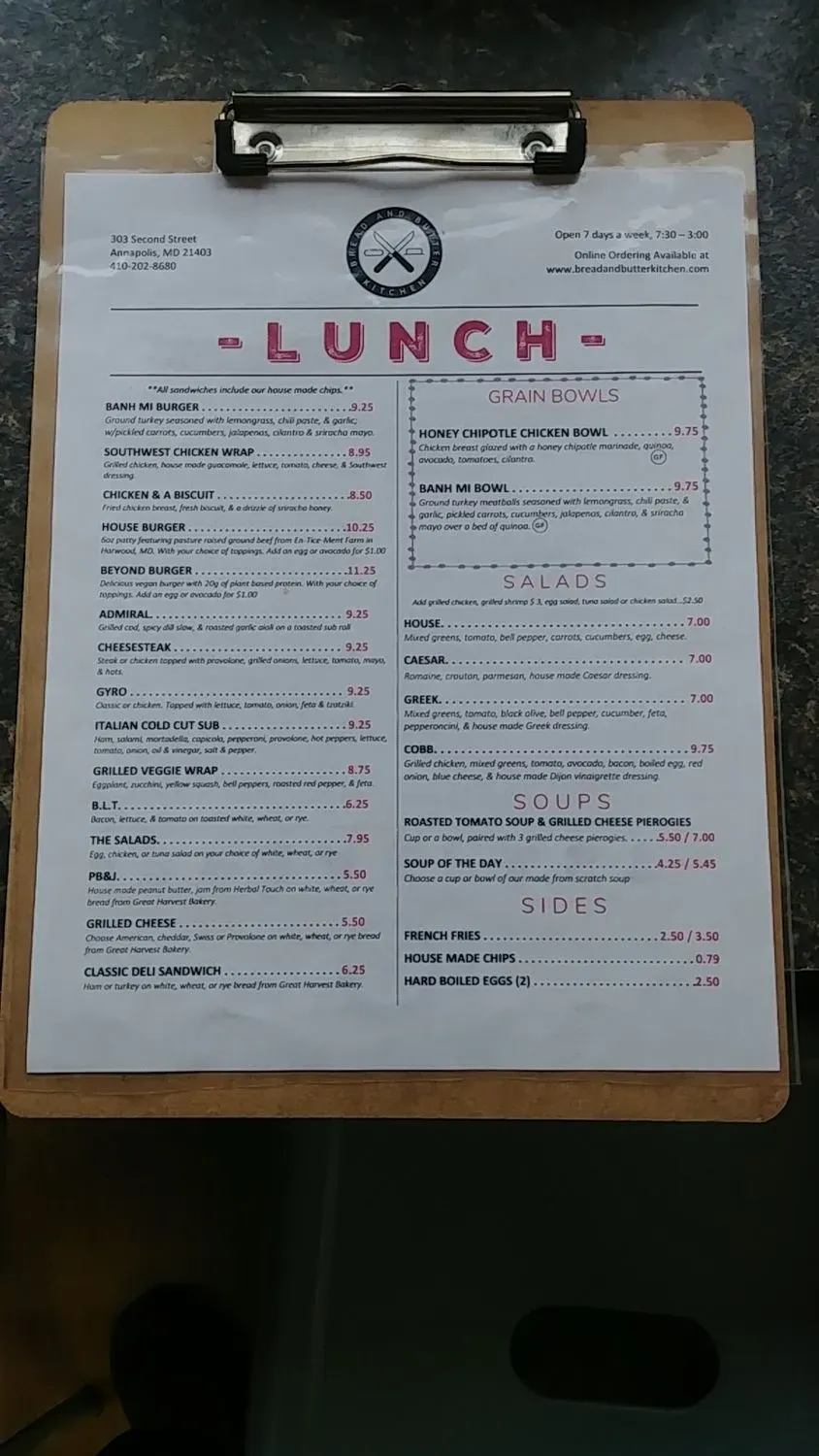 Menu 4