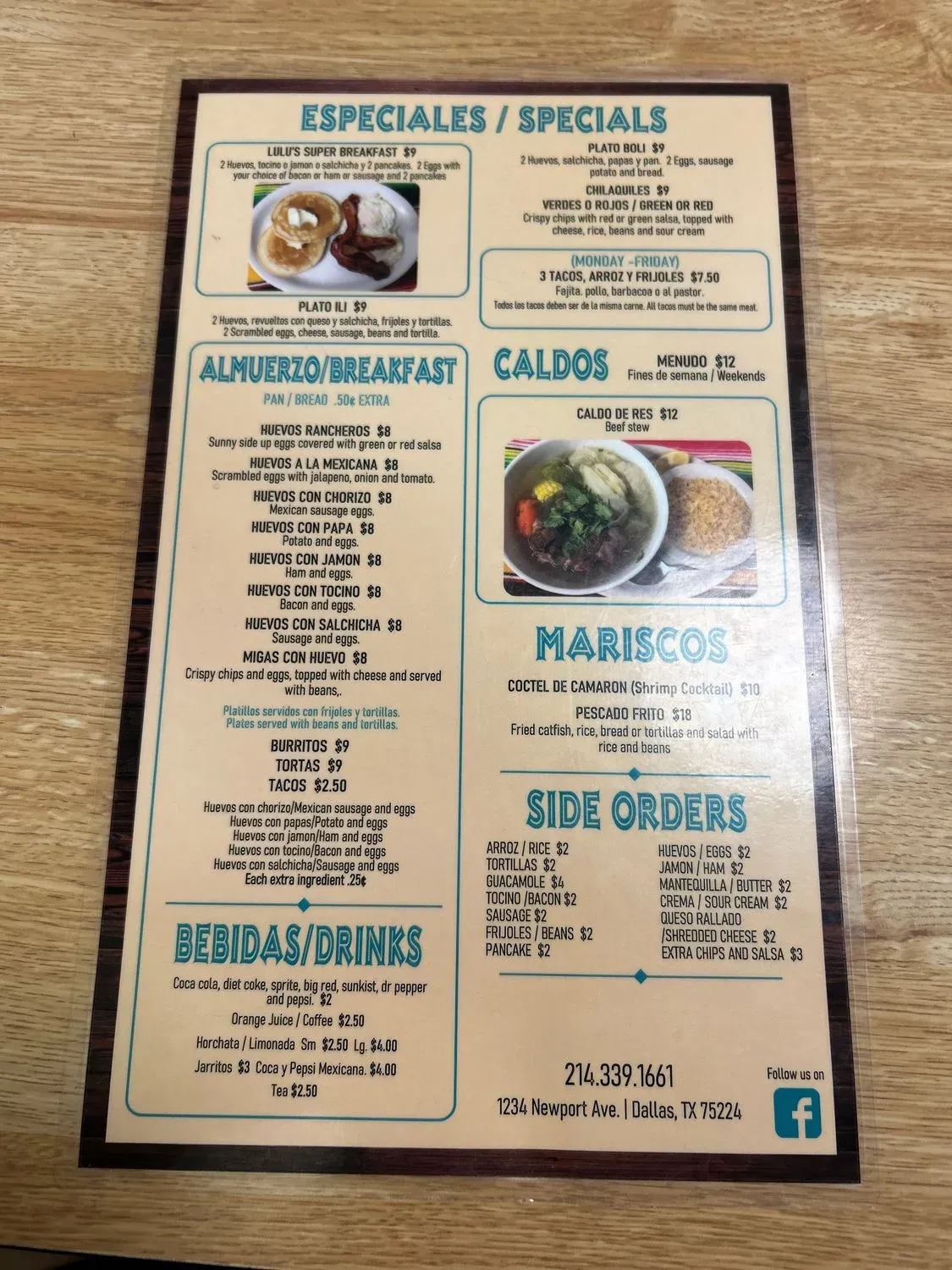 Menu 1