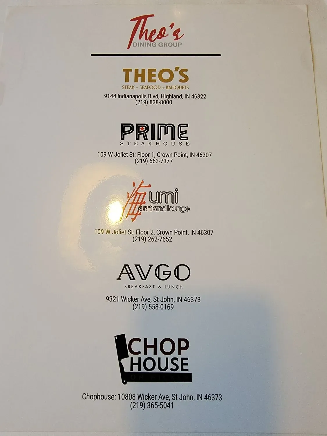 Menu 2