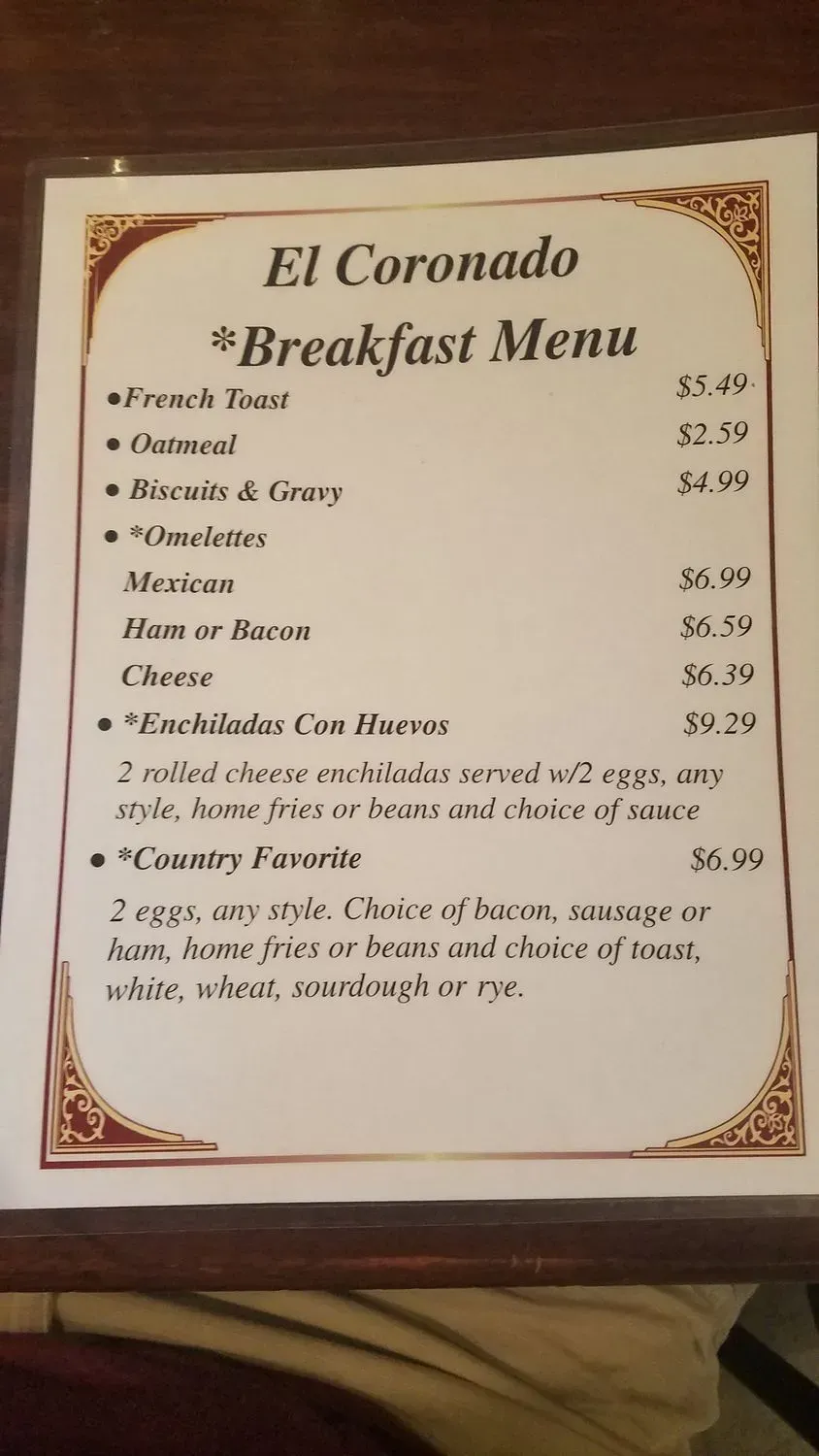 Menu 6