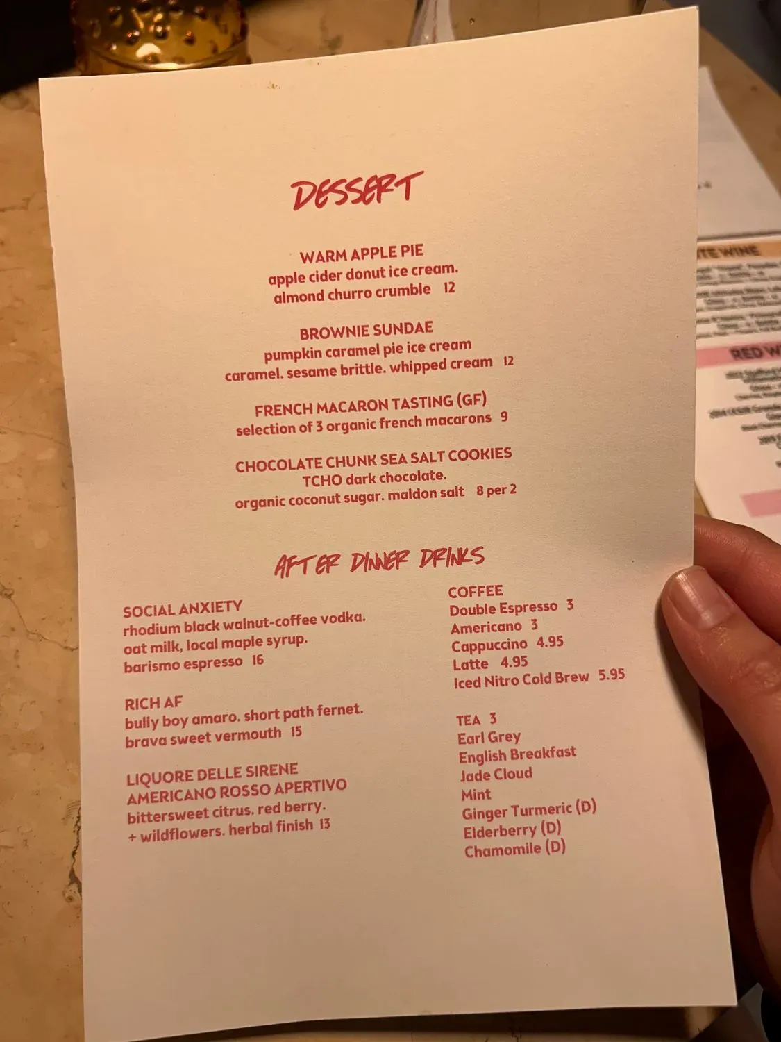 Menu 5