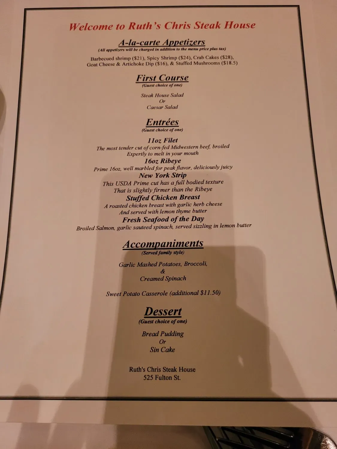 Menu 2