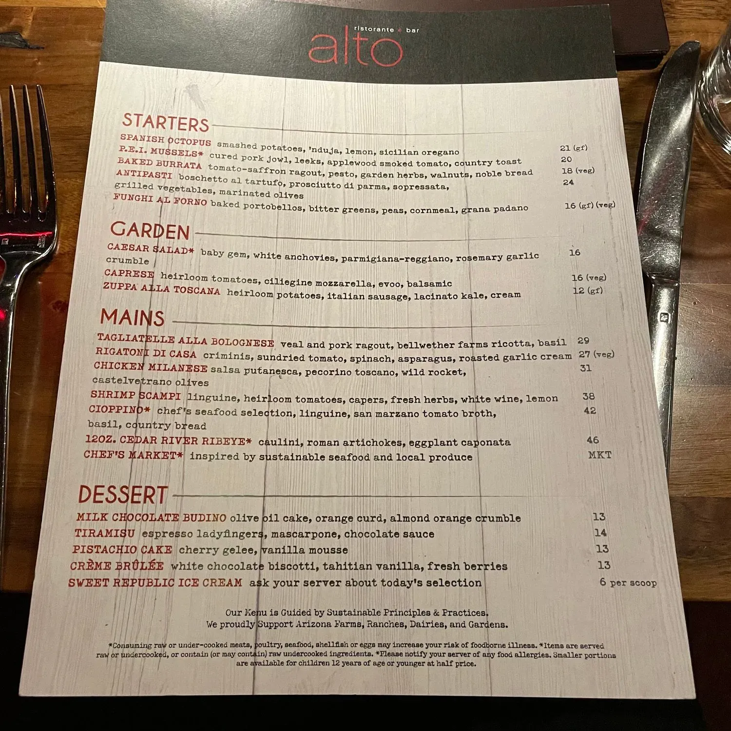 Menu 1